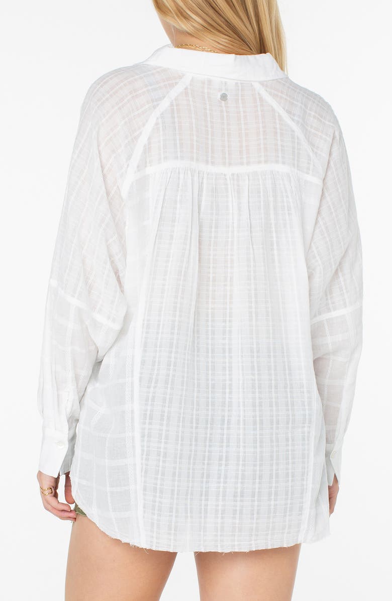 Roxy Out of Office Cotton Button-Up Shirt, Alternate, color, 