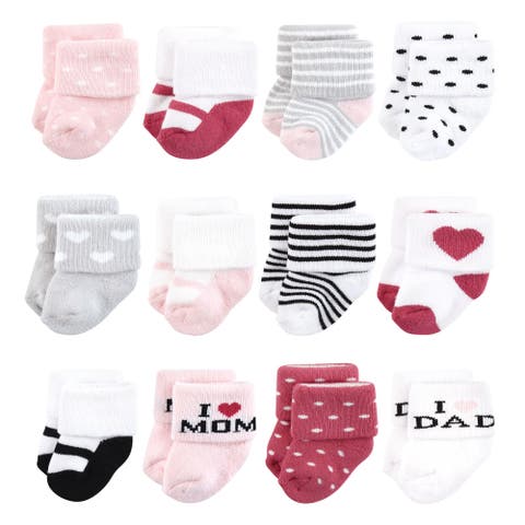 12Pk Cotton Terry Socks