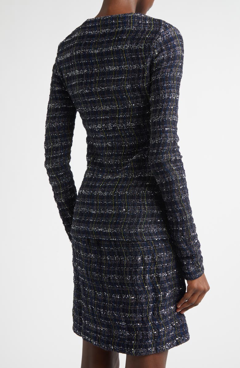 Missoni Metallic
Sequin Cardigan, Alternate, color, Blue Tones