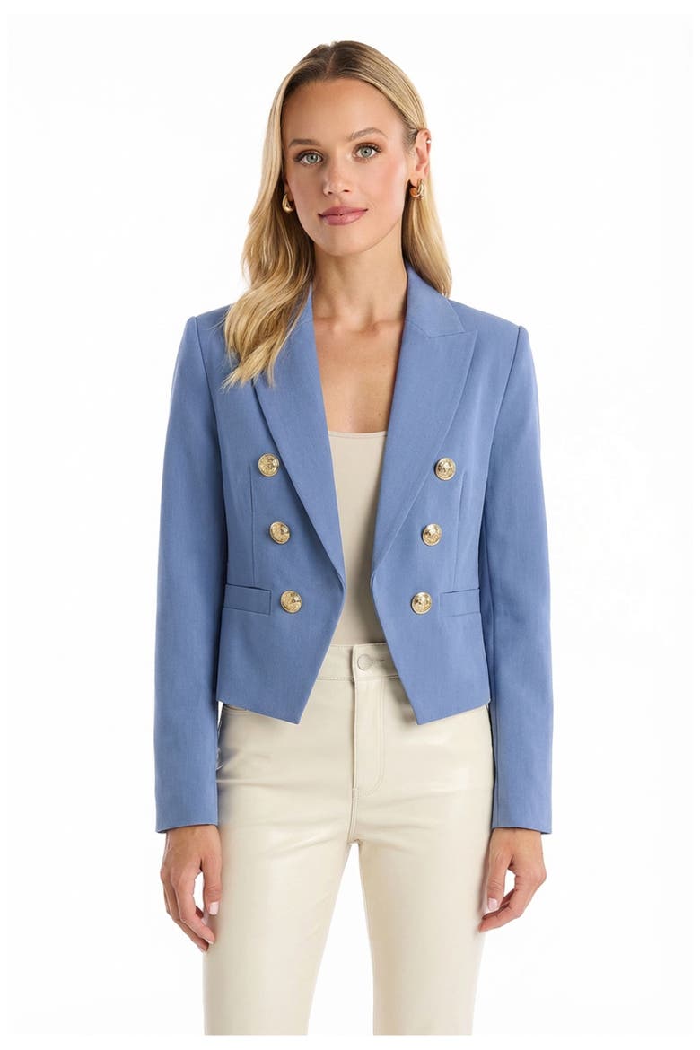 Gabrielle Double Breasted Blazer, Main, color, Blue