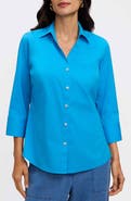 Foxcroft Mary Button-Up Blouse