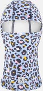 Deux par Deux Leopard Brushed Jersey Reflective Stretch Balaclava