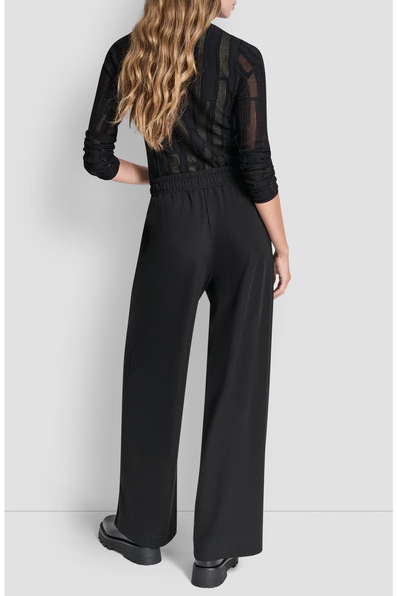Bank St Wide Leg Pull-On Pants, Alternate, color, BLACK