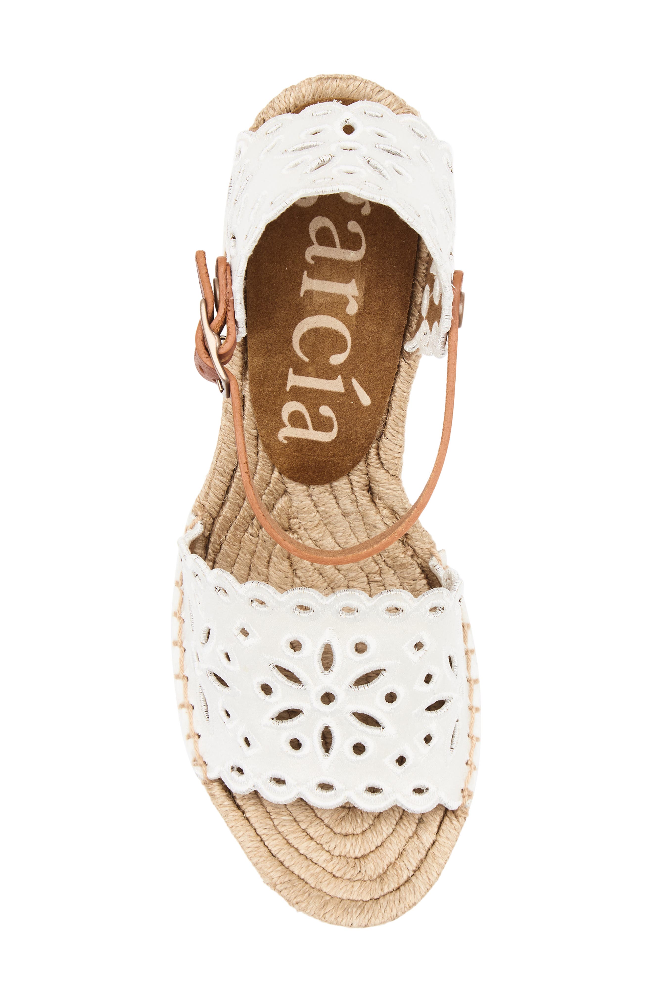 Pedro Garcia Orito Espadrille Sandal, Alternate, color, Meringue Satin