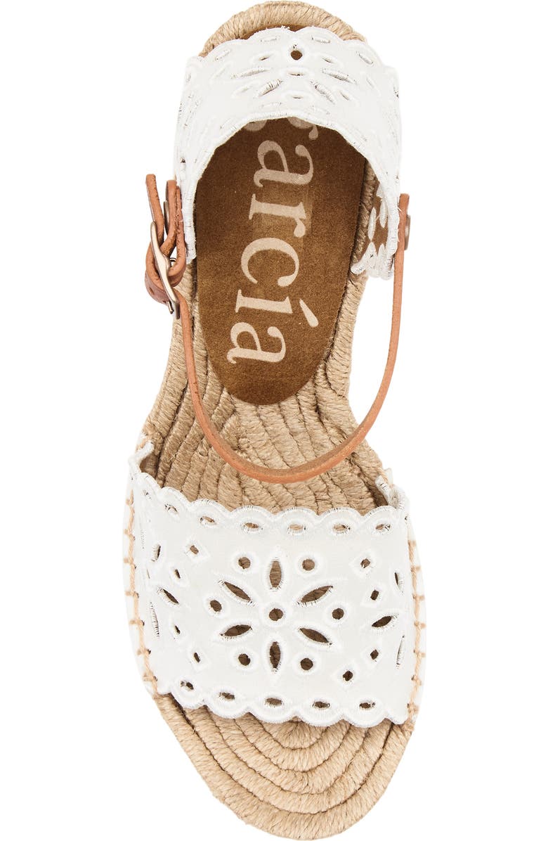 Pedro Garcia Orito Espadrille Sandal, Alternate, color, Meringue Satin
