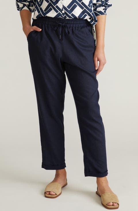 Tapered Drawstring Pants (Plus)
