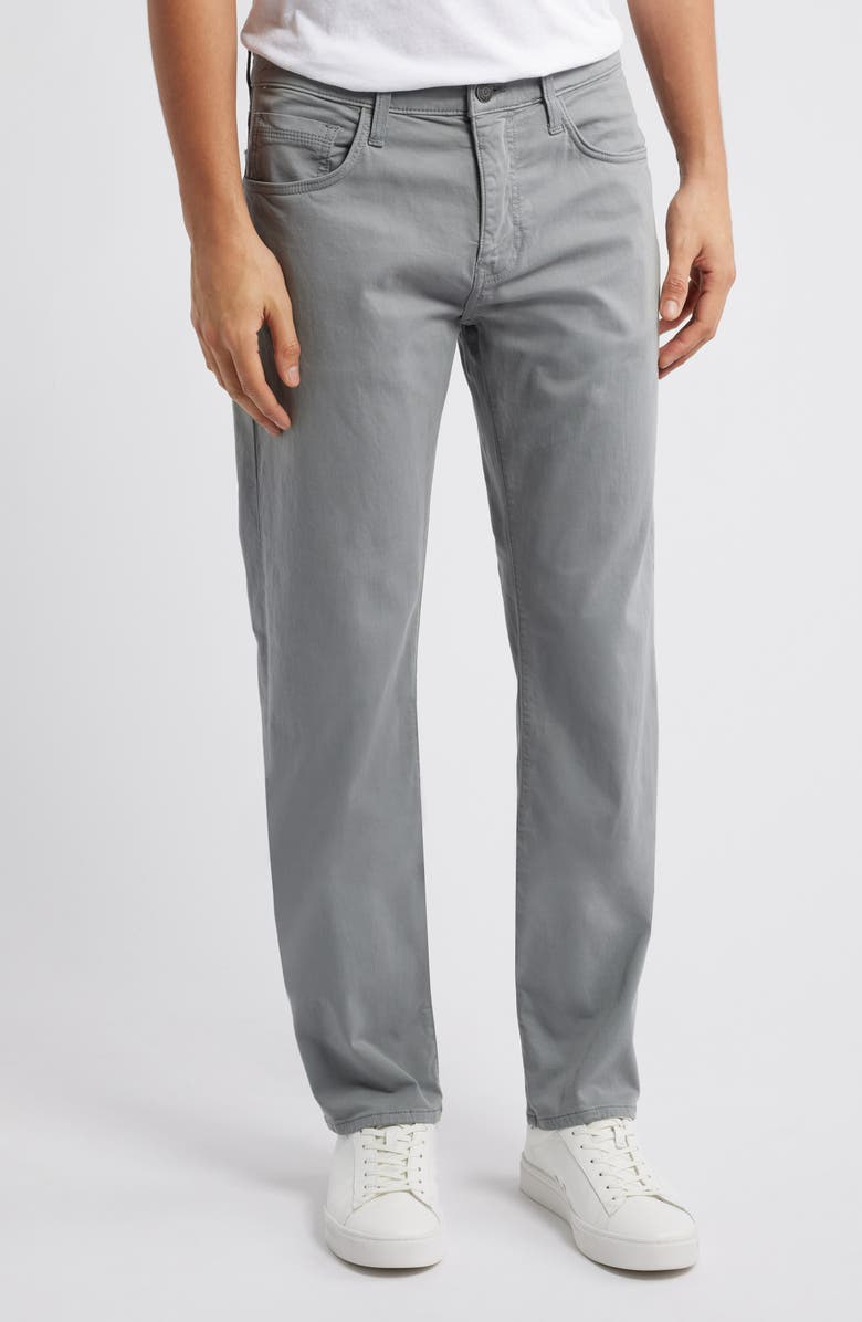 Mavi Jeans Zach Straight Leg Casual Stretch Twill Pants, Main, color, Ultimate Grey Casual Twill