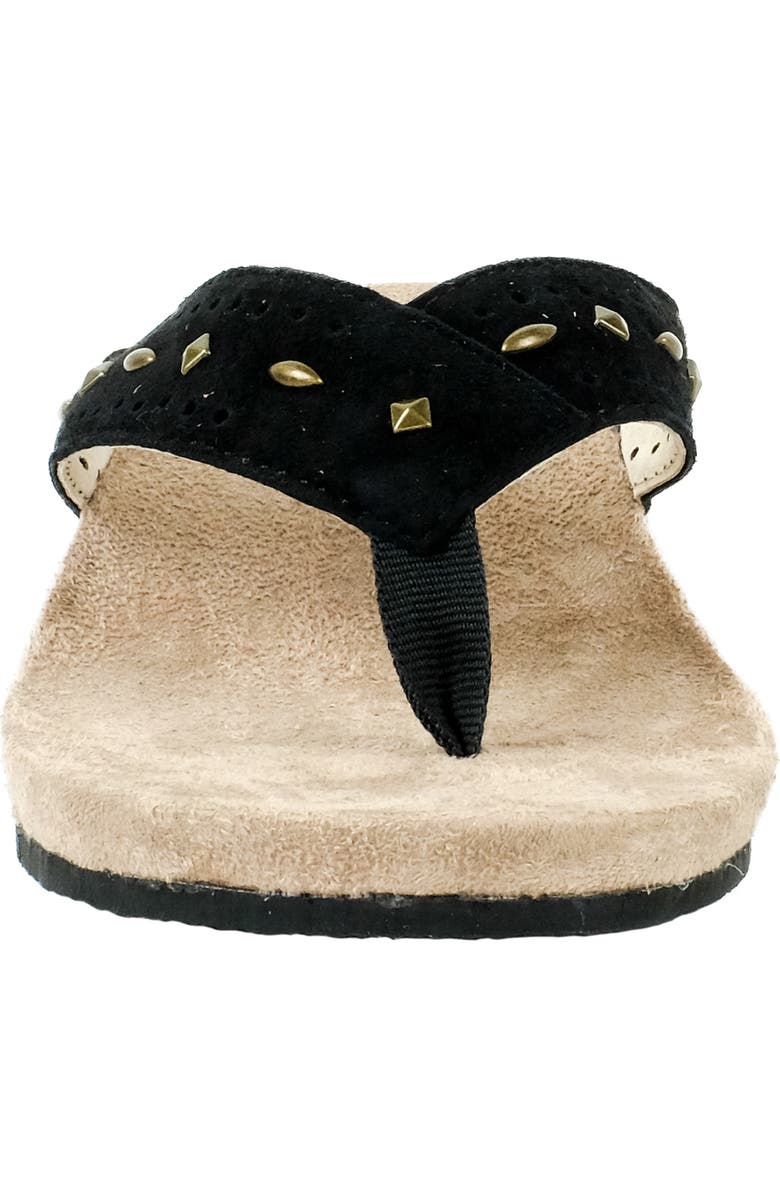 Revitalign Kena Stud Orthotic Flip Flop, Alternate, color, Black