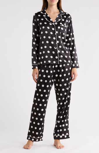 Polka Dot Satin Pajamas