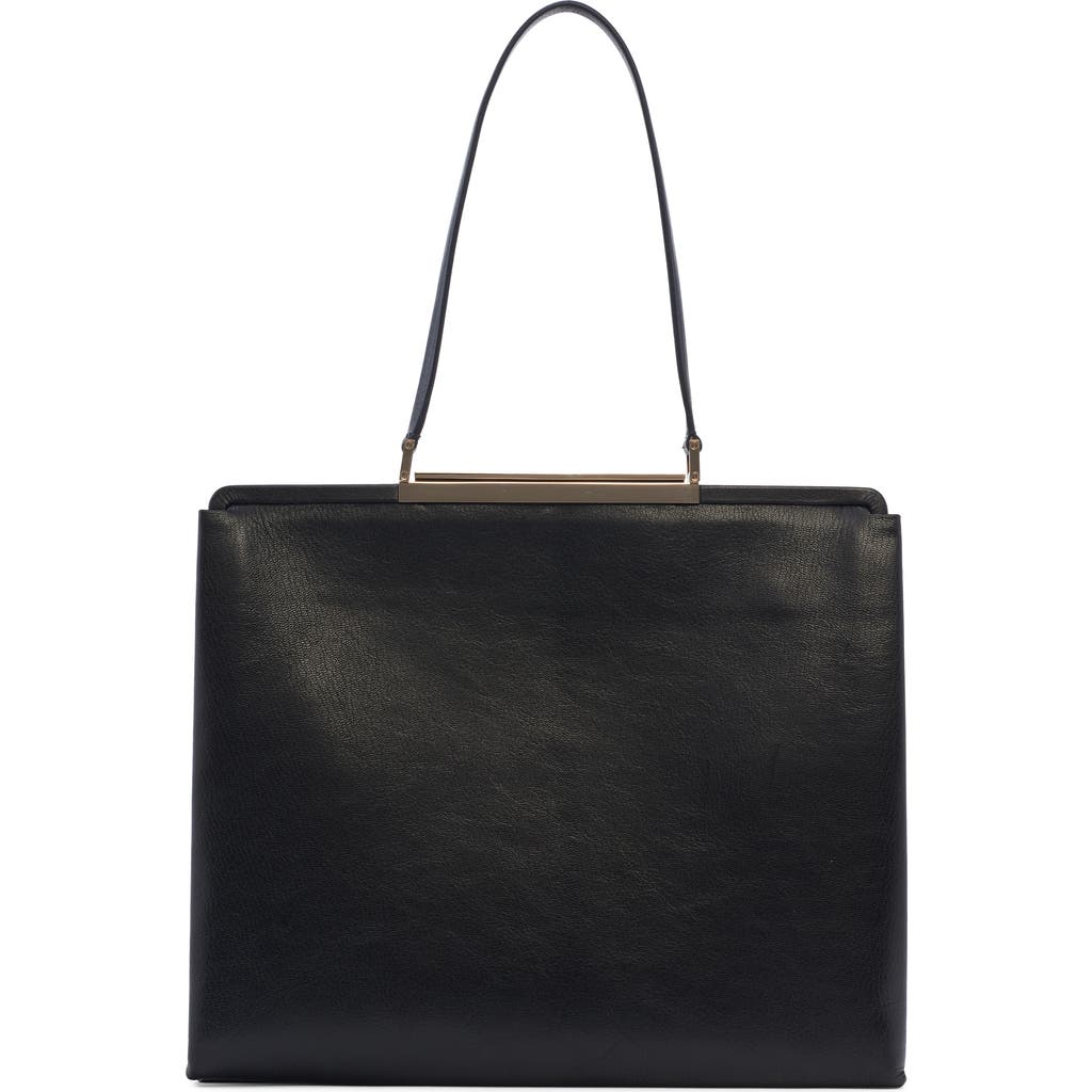 Tom Ford Supple Grained Leather Shoulder Bag In Black