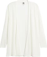 Anne Klein Texture Stitch Sheer Long Cardigan