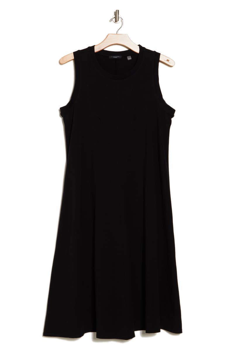 T Tahari Tank Midi Dress, Alternate, color, Black