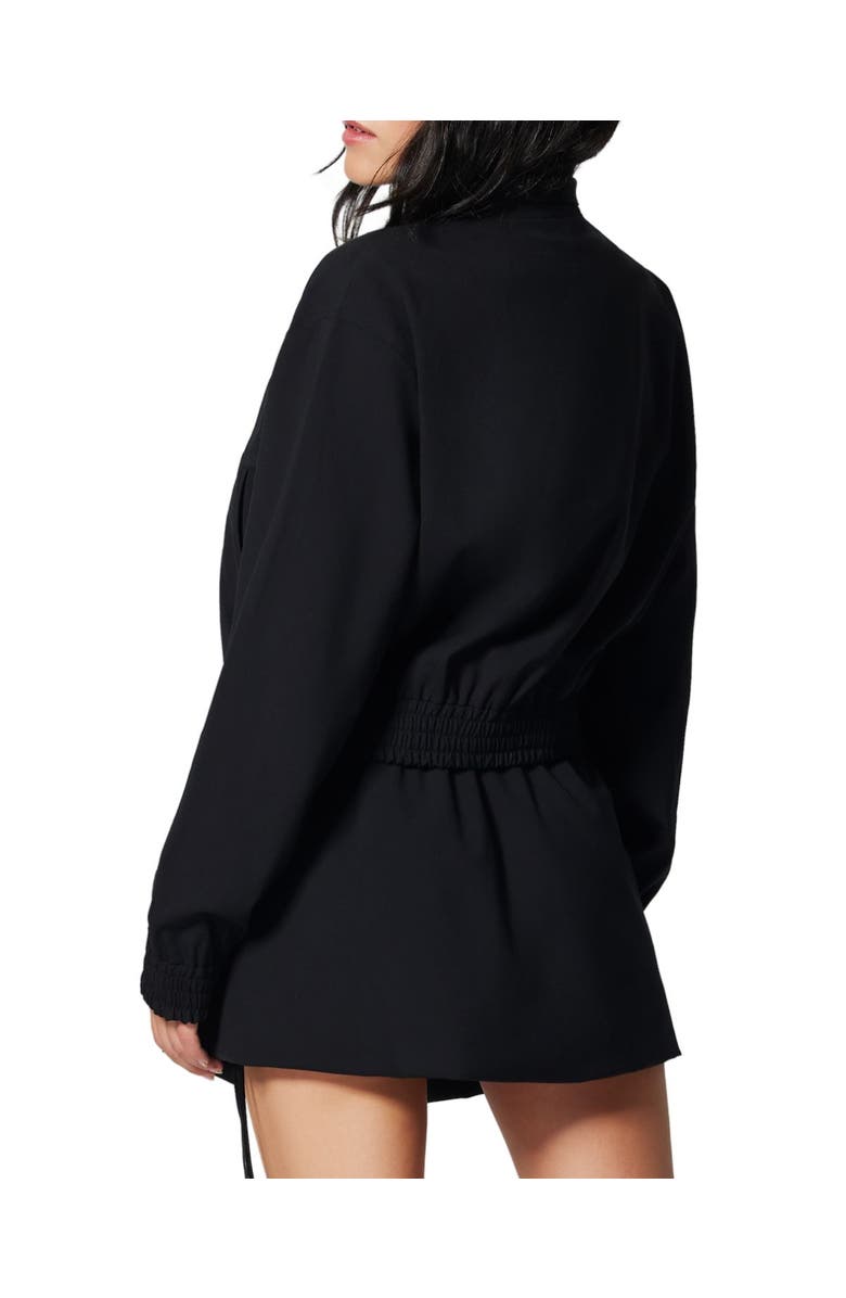 Kiki de Montparnasse Suiting Bomber Jacket, Alternate, color, Black