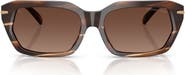 Michael Kors Lake Tahoe 54mm Gradient Polarized Rectangular Sunglasses