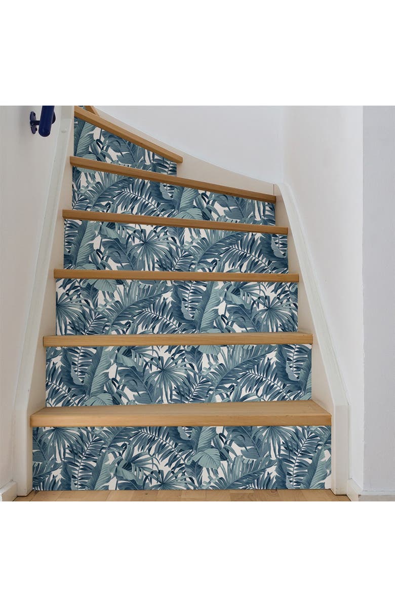 Wallpops Blue Maui Peel & Stick Wallpaper, Alternate, color, Blue