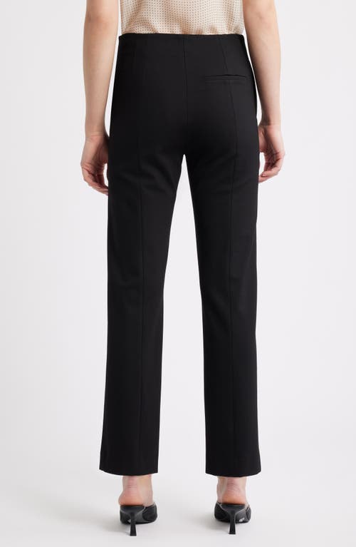 Frame Le Sleek Ankle Straight Leg Pants In Black