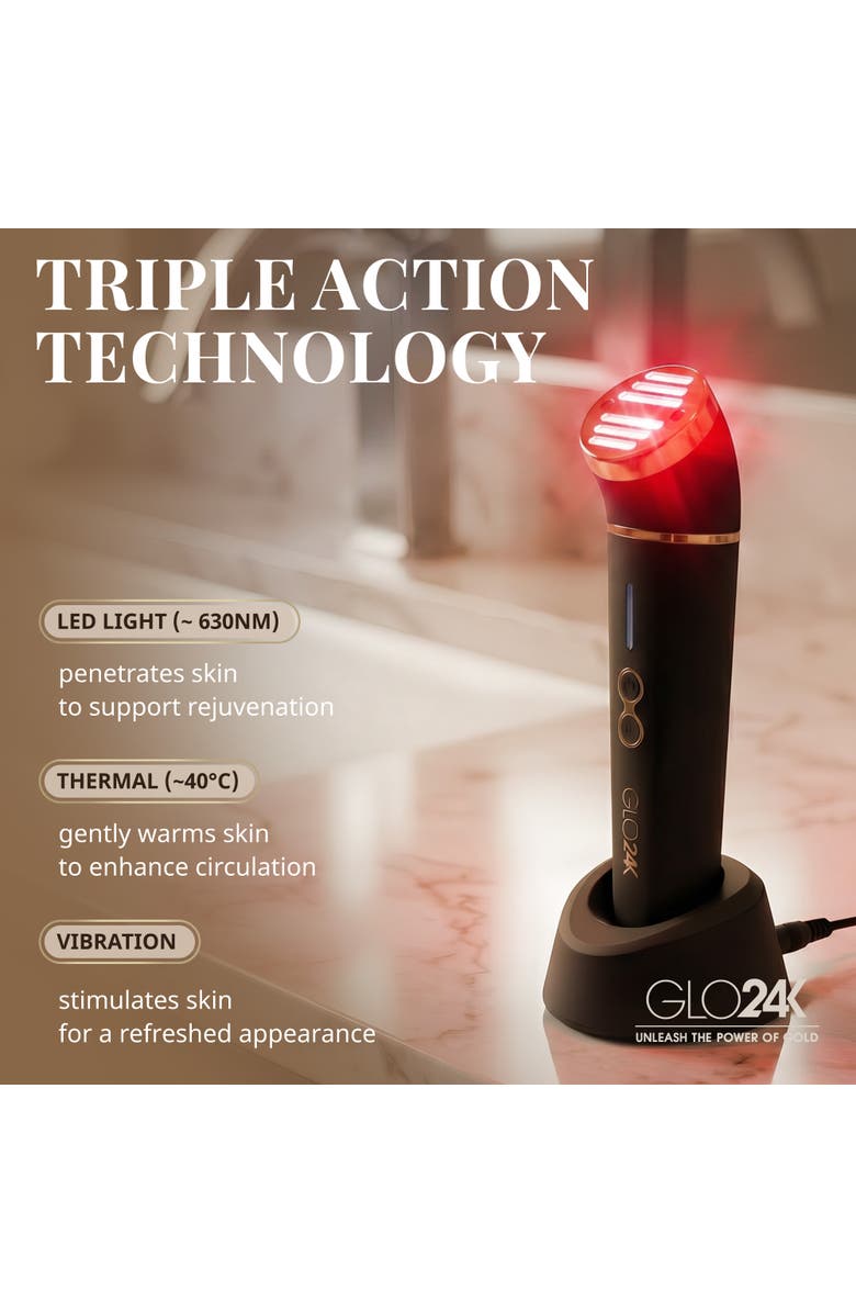 GLO24K UNLEASH THE POWER OF GOLD Skin Rejuvenation Beauty Device, Alternate, color, Na