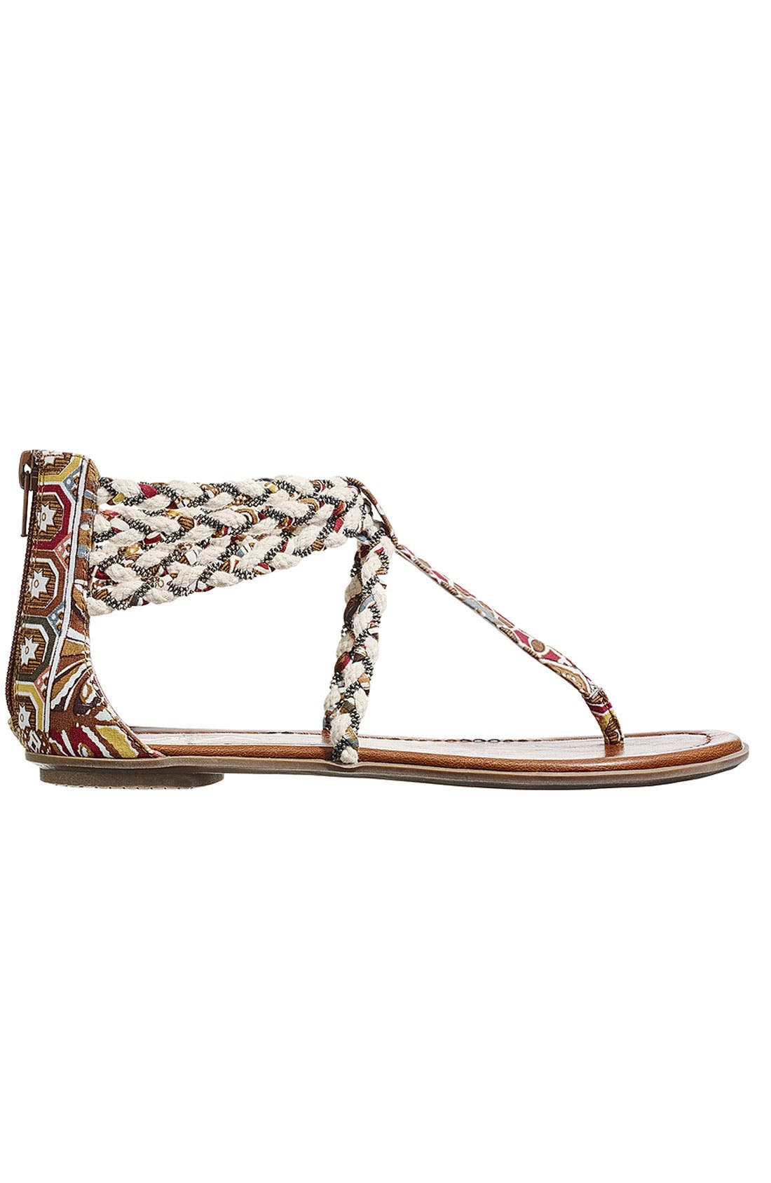 'Marta' Sandal, Alternate, color, BROWN / NATURAL