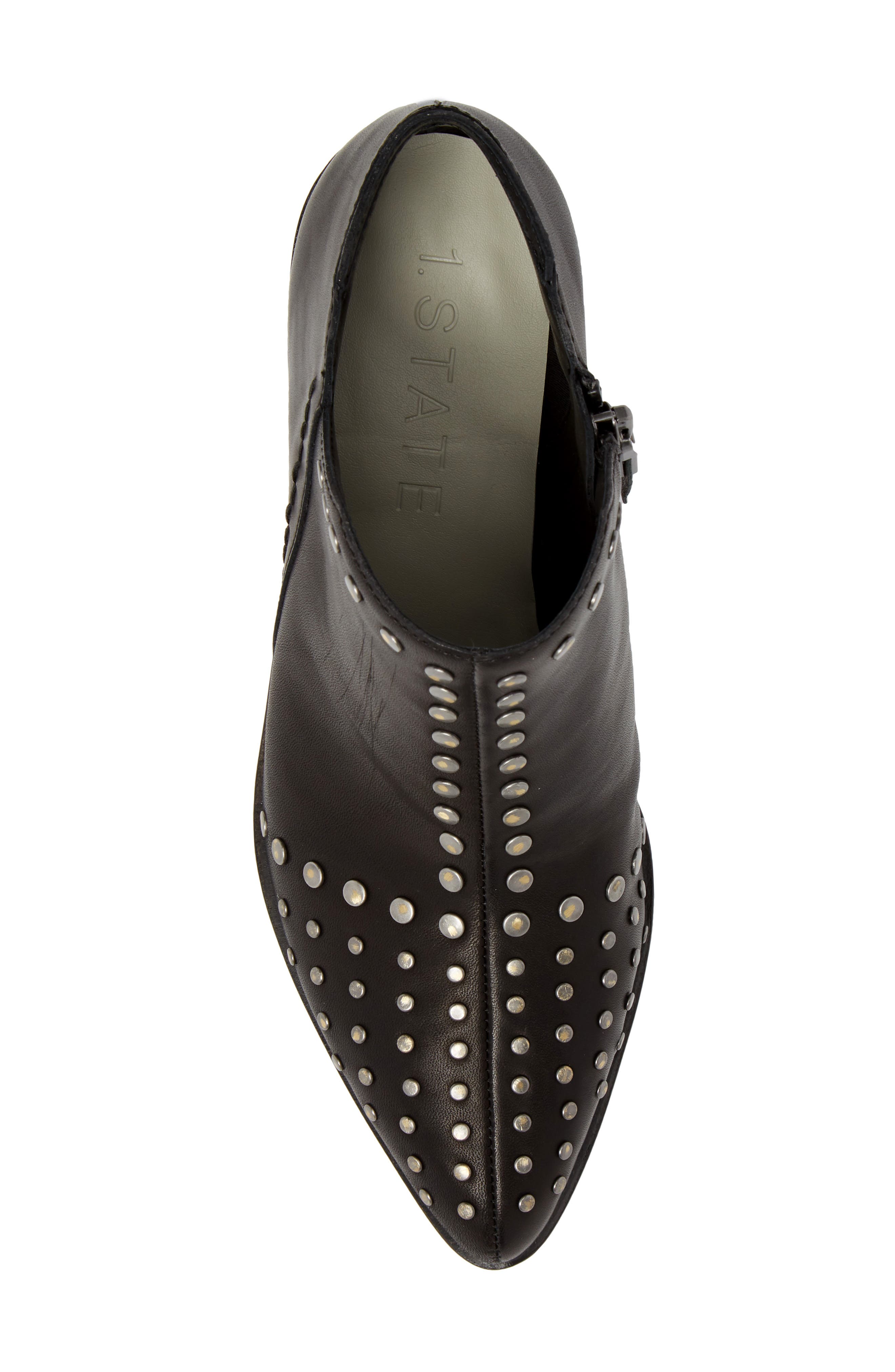 Loka Studded Bootie, Alternate, color, BLACK LEATHER