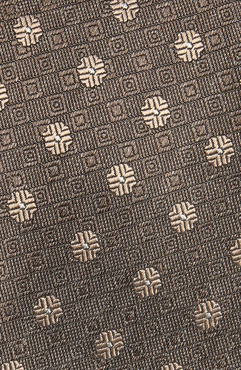 Floral Shantung Silk Tie