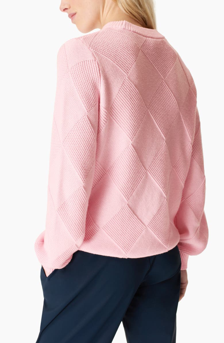 Sweaty Betty Diamond Knit Cotton & Wool Sweater, Alternate, color, 
