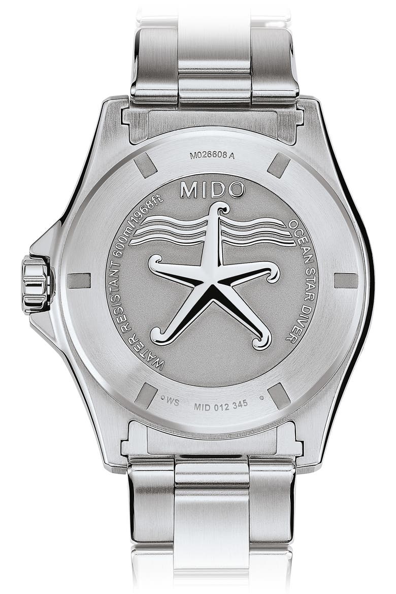 Ocean Star Diver Automatic Bracelet Watch, 43.5mm, Alternate, color, SILVER/BLUE