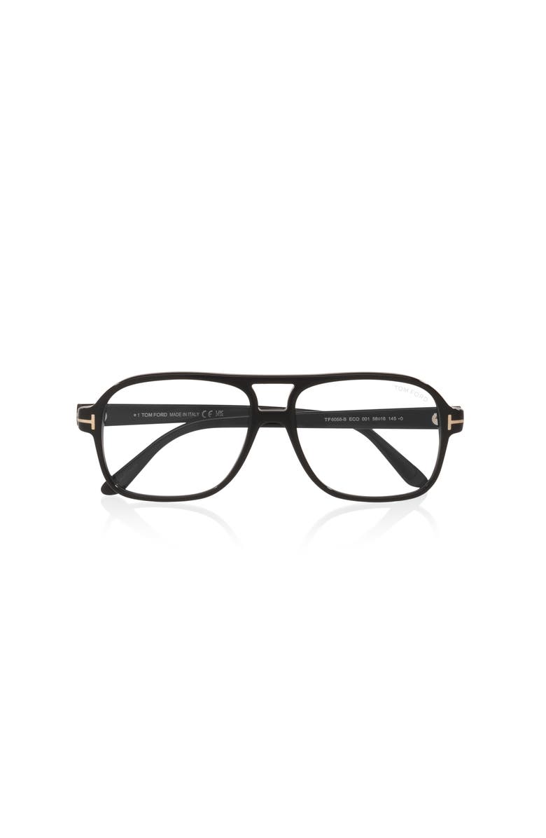 TOM FORD 58mm Pilot optical glasses, Alternate, color, Black