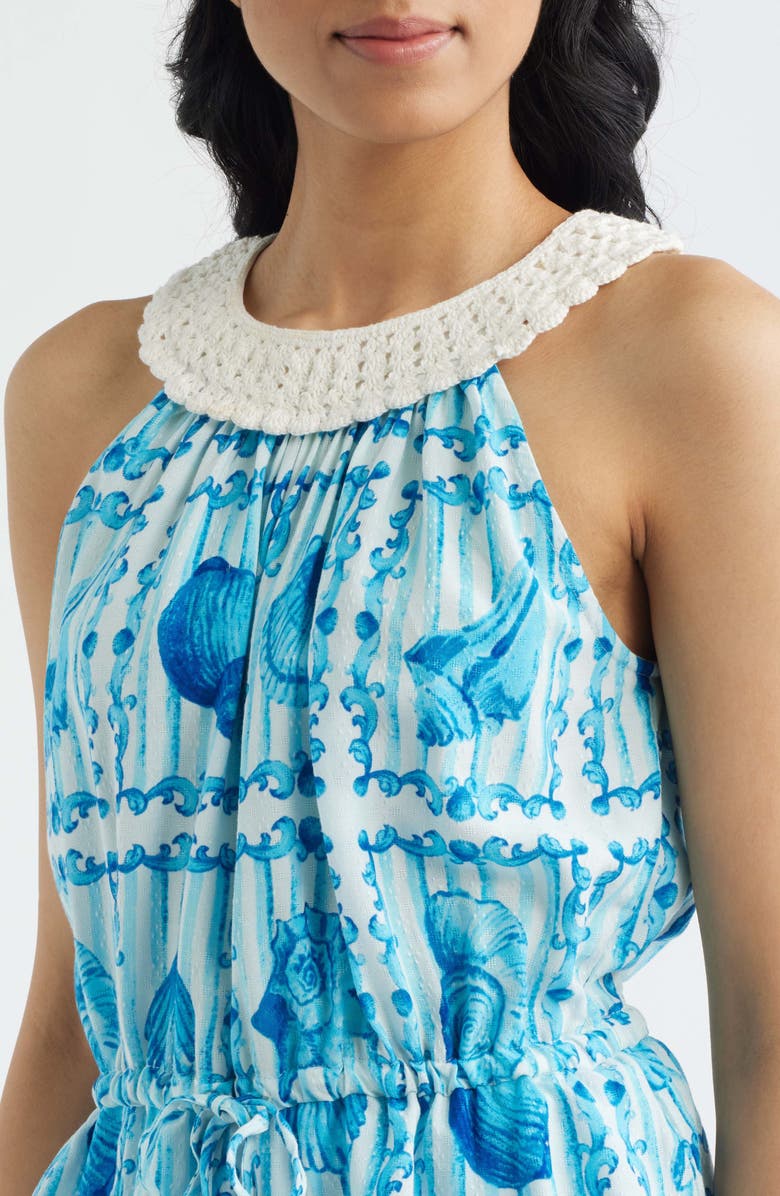 CITY BLUES Seashell Print Sleeveless Top, Alternate, color, 