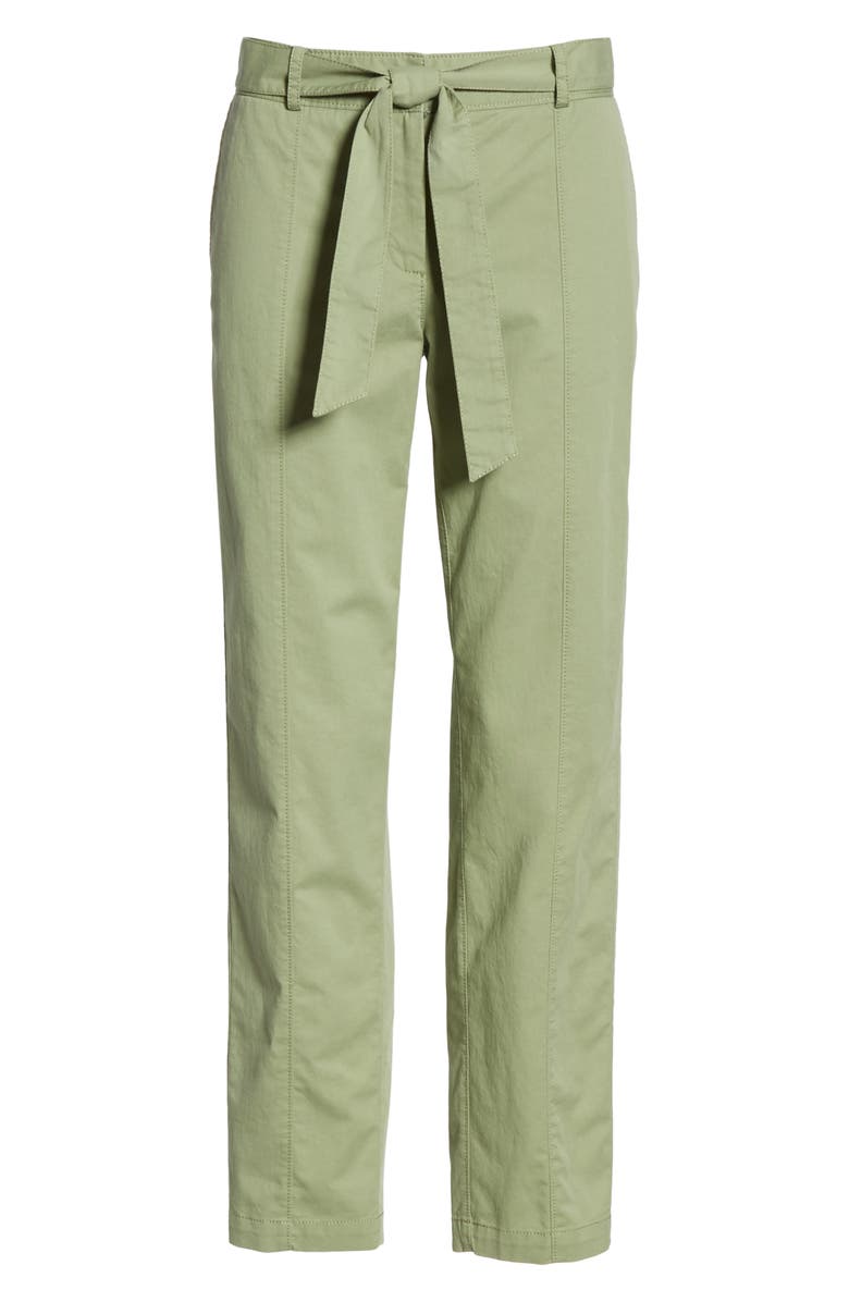 Nordstrom Signature Center Seam Drawstring Stretch Cotton Pants, Alternate, color, 