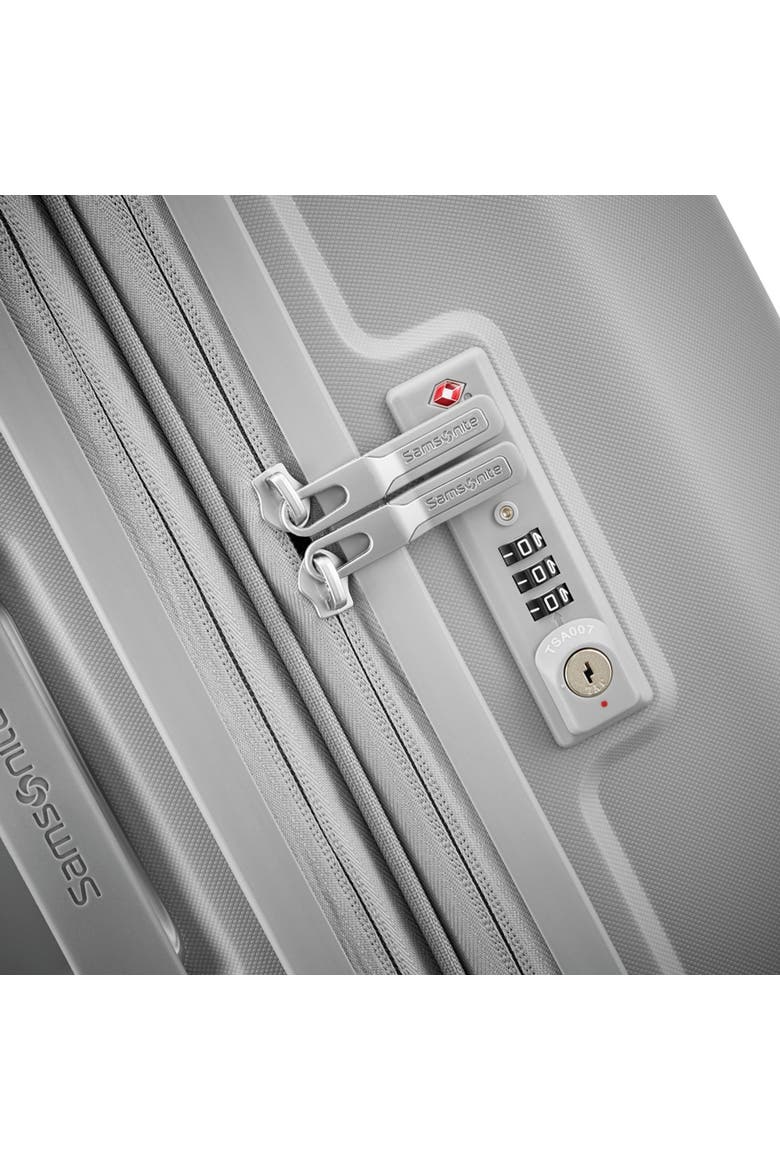 Outline Pro 28" Large Checked Spinner Luggage, Alternate, color, Misty Grey