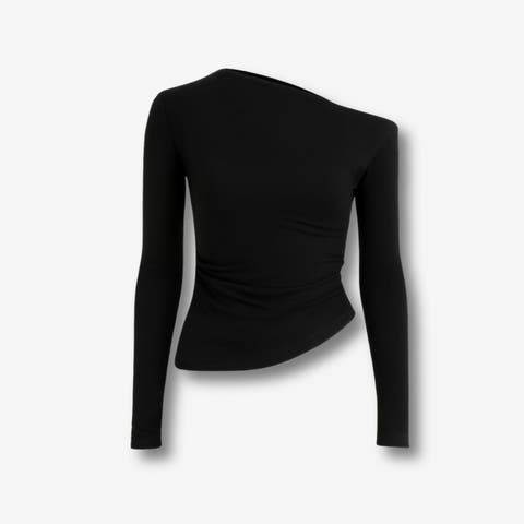 Aura One Shoulder Draped Top