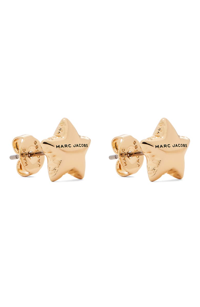 Marc Jacobs Micro Star Balloon Stud Earrings, Alternate, color, Light Antique Gold