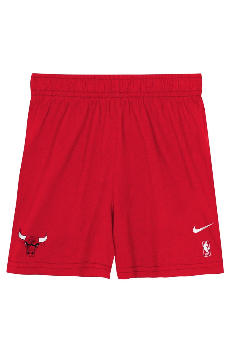 Nike Youth Nike Red/Black Chicago Bulls Practice T-Shirt & Shorts Set, Alternate, color, Red