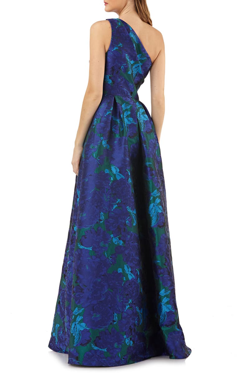 Carmen Marc Valvo Infusion One-Shoulder Ballgown, Alternate, color,