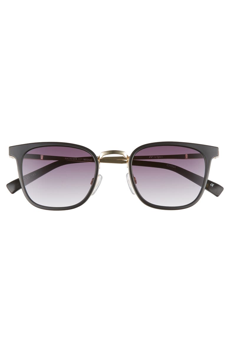 Le Specs 49mm Horn Rim Sunglasses, Alternate, color, 