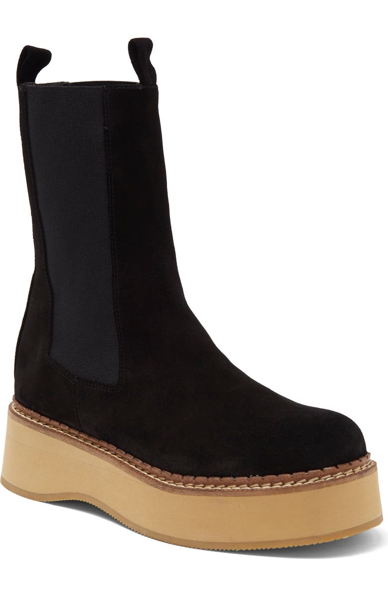 Paloma Barcelo Eerin Platform Chelsea Boot, Main, color, Black