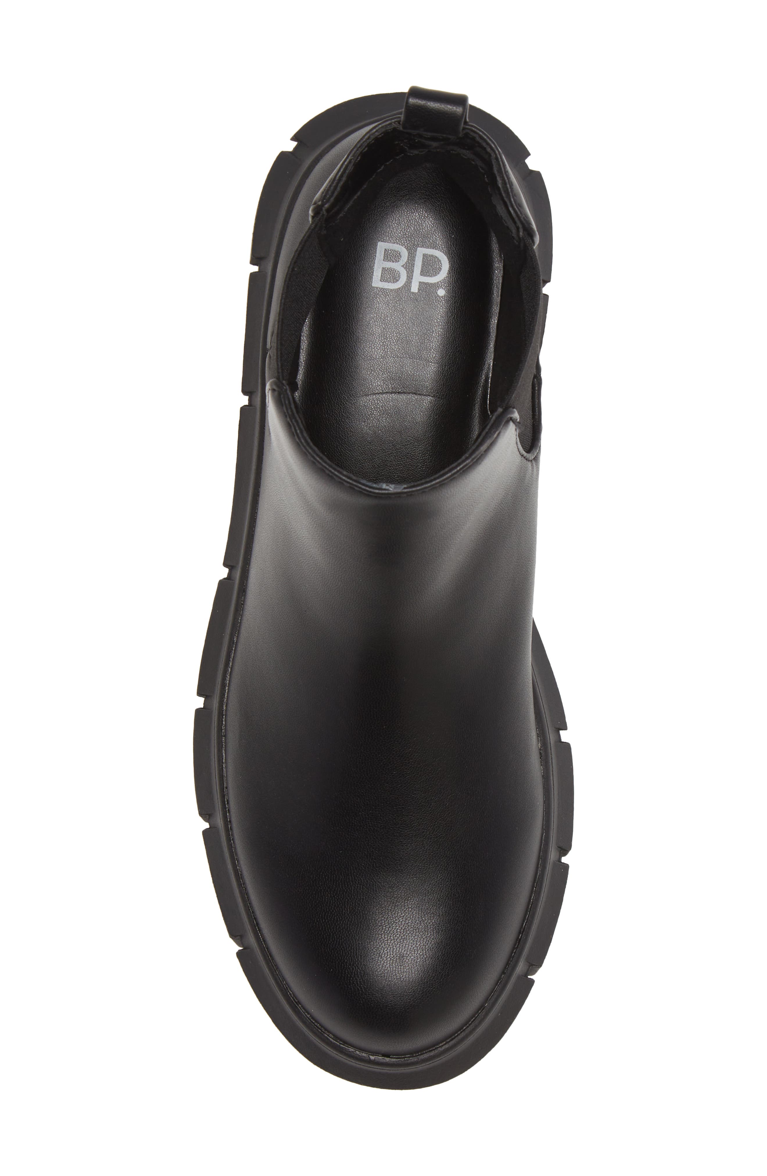 Niya Lug Sole Chelsea Boot, Alternate, color, BLACK