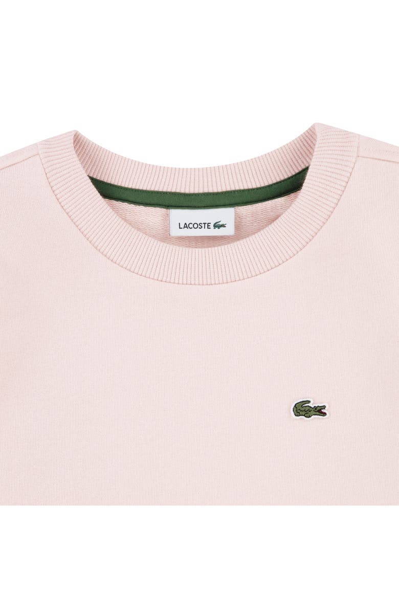 Lacoste Kids' Long Sleeve French Terry Dress, Alternate, color, Pink