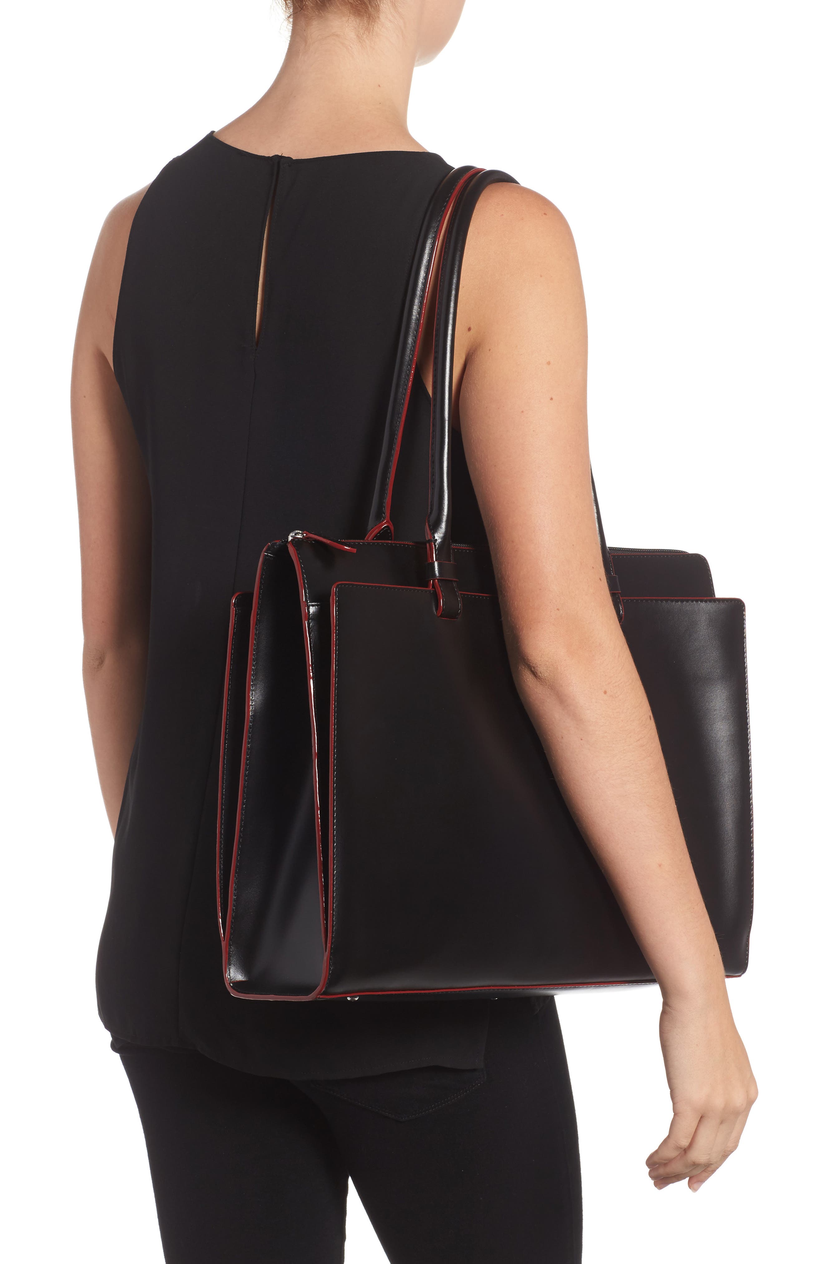 LODIS Los Angeles LODIS Audrey Under Lock & Key - Jessica RFID Leather Satchel, Alternate, color, 