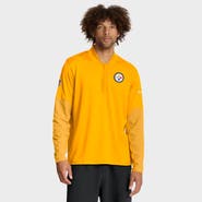Nike Men's Nike Gold Pittsburgh Steelers Sideline Dri-FIT Half-Zip Pullover