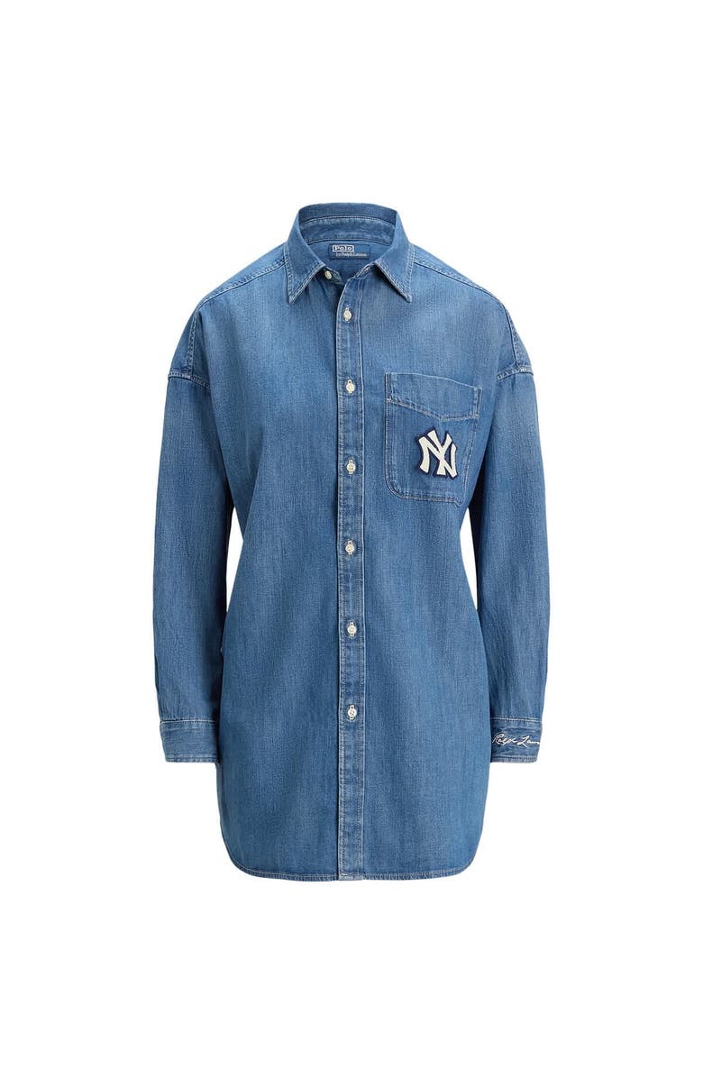 Polo Ralph Lauren Denim Yankees Denim Shirt, Alternate, color, Denim