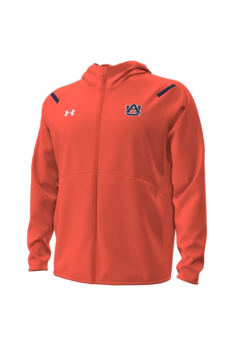 Under Armour Men's Under Armour Orange Auburn Tigers Unstoppable Performance Fleece Hoodie Half-Zip Jacket, Alternate, color, Orange