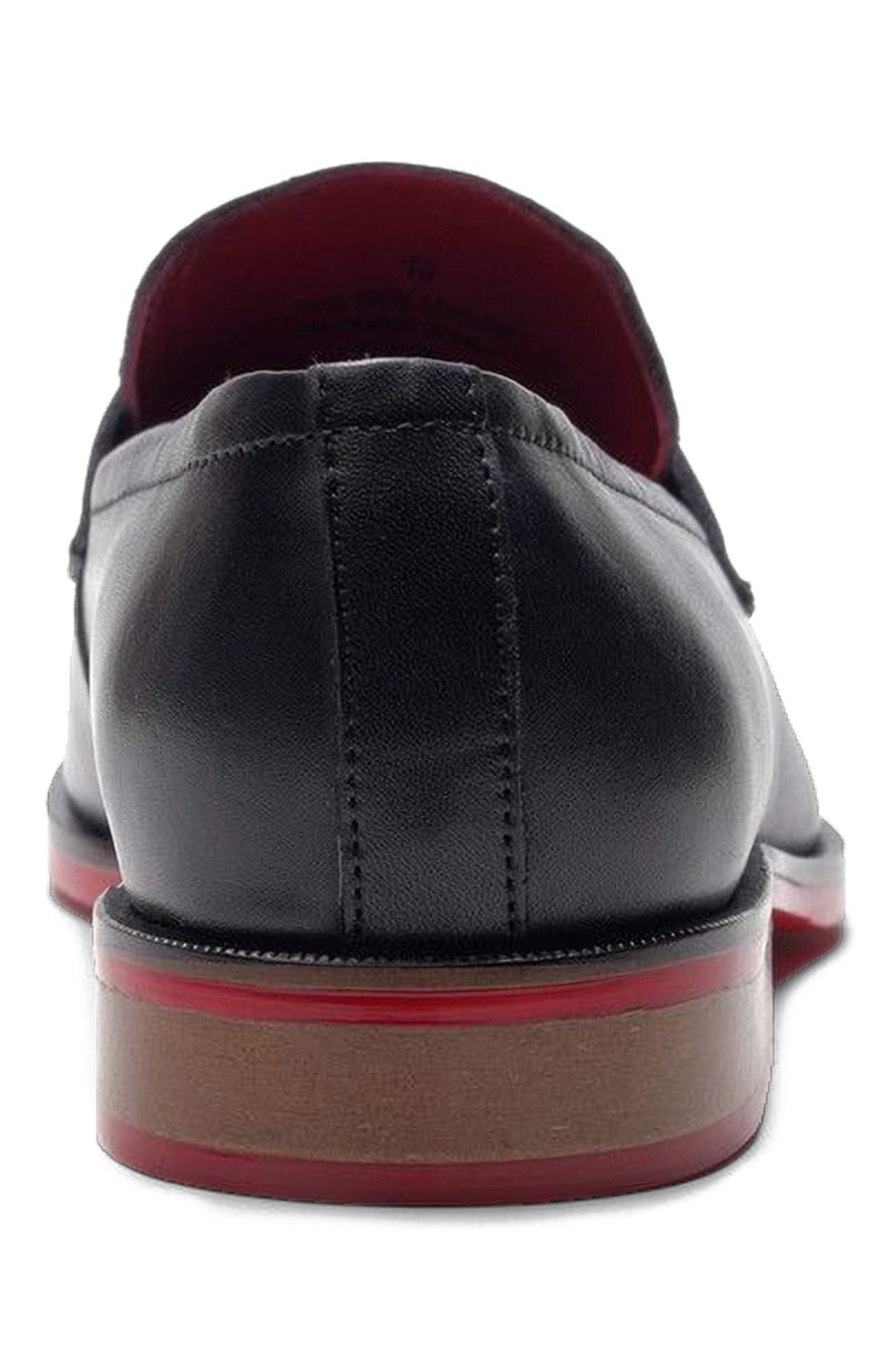 Encore Tassel Loafer, Alternate, color, Navy Blue Leather