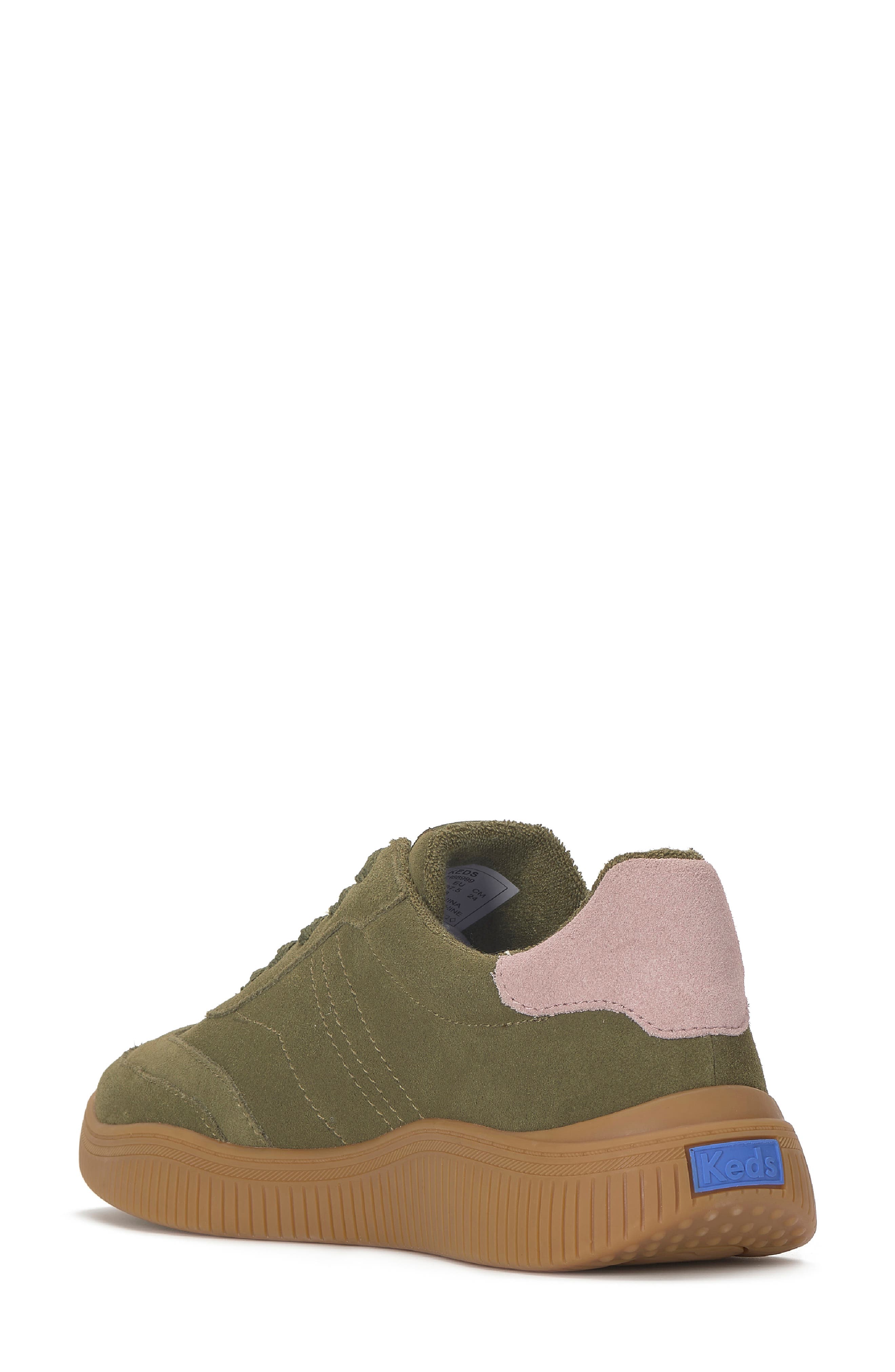 Keds<sup>®</sup> Contest Sneaker, Alternate, color, Olive/ Pink