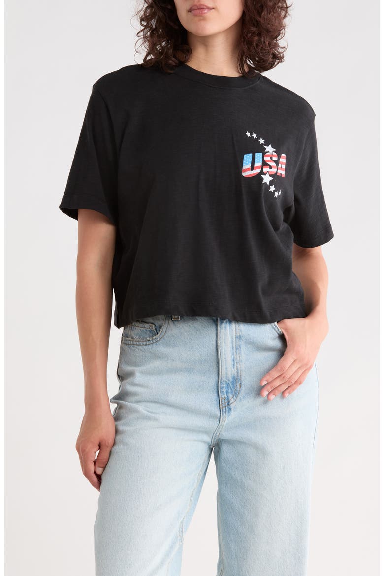 USA Soccer Graphic T-Shirt, Main, color, BLACK