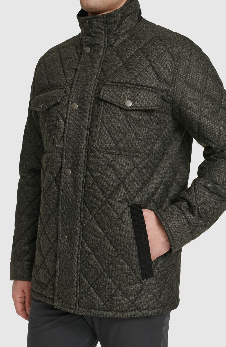 Cole Haan Signature Diamond Quilted Jacket, Alternate, color, Charcoal