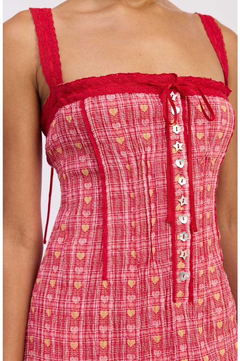 Anya Midi Dress, Alternate, color, RED MULTI
