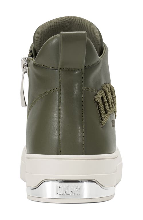 Dkny Yaser Mid Sneaker In Green