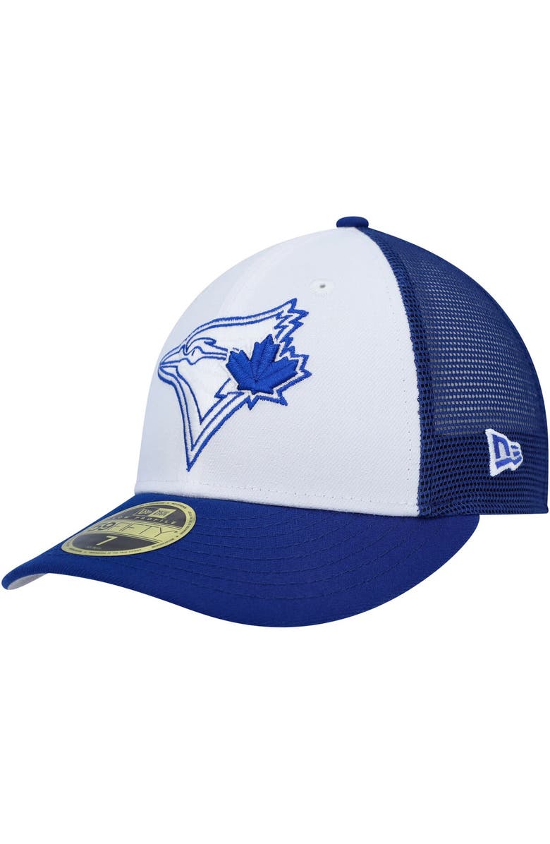 New Era Men's New Era White/Royal Toronto Blue Jays 2023 On-Field Batting Practice Low Profile 59FIFTY Fitted Hat, Main, color, White