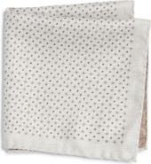 Jack Victor Muriel Reversible Silk Pocket Square